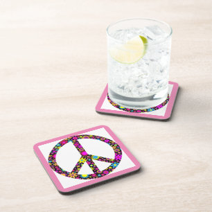 POSAVASOS SEÑAL DE PAZ DE FLORAL GROOVY