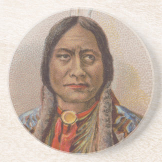 Posavasos Señales de humo: El jefe indio lakota está sentado
