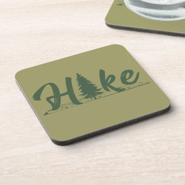 Posavasos Senderismo con logo y pinar (Lado Izquierdo)