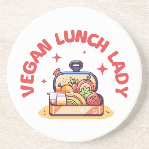 POSAVASOS SEÑORA ALMUERZO VEGANO