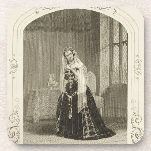 Posavasos Señora Celeste como la princesa Katherine, Sc del (Frente)