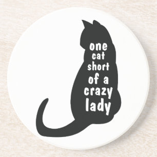 Posavasos Señora loca del gato