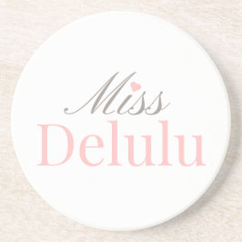 Posavasos Señorita Delulu, Regalo divertido con estética ros