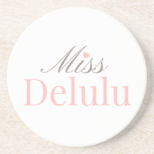 Posavasos Señorita Delulu, Regalo divertido con estética ros