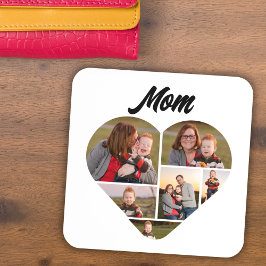 Posavasos Sentida mamá Regalo Collage de fotos forma corazón