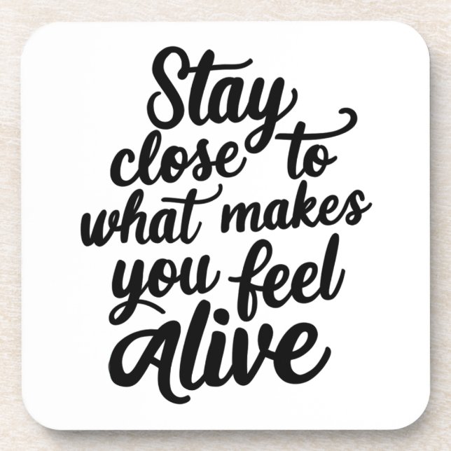 Posavasos Sentirse una montaña rusa viva (Frente)