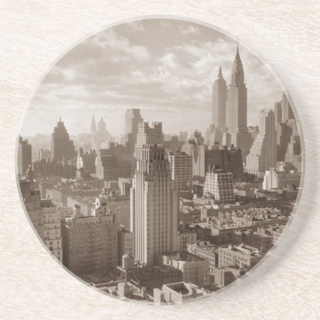 Posavasos Sepia Nueva York (Frente)
