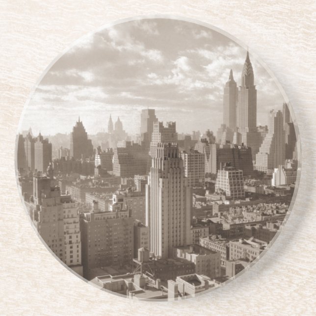 Posavasos Sepia Nueva York (Frente)