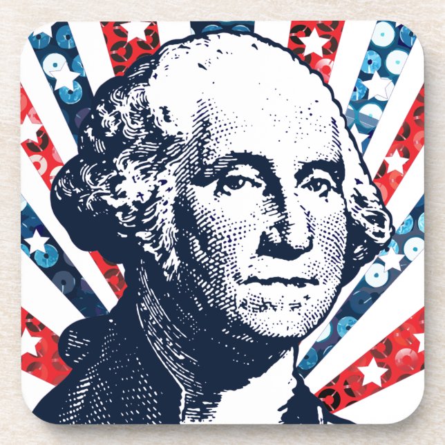 Posavasos sequin george washington (Frente)