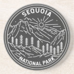 Posavasos Sequoia National Park Giant Sequoia Trees Monoline<br><div class="desc">Diseño secuoia monolina. El parque alberga el punto más alto de los Estados Unidos contiguos,  el Monte Whitney,  y está al sur del Parque Nacional del Cañón Kings.</div>