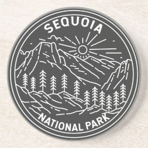 Posavasos Sequoia National Park Giant Sequoia Trees Monoline