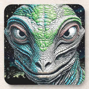 Posavasos Ser Extraterrestre Reptiliano Hombre Lagarto Ser A