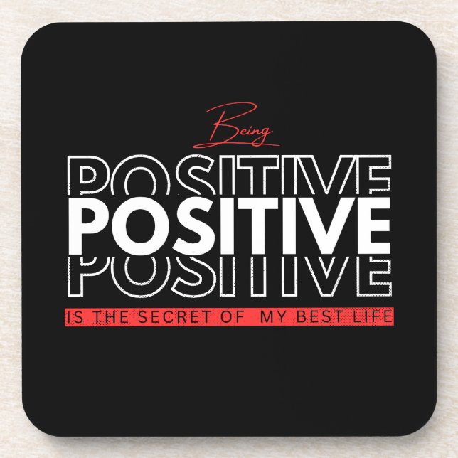 Posavasos Ser positivo (Frente)