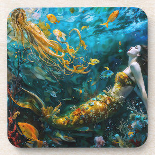 Posavasos "Seraphina" - Hermosa sirena mística