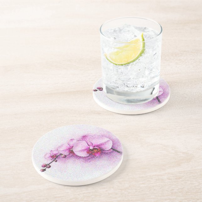 Posavasos Serenata del Cielo de Orquídea (Lado)