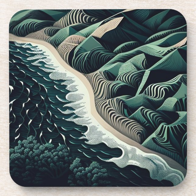 Posavasos Serene Shores (Frente)