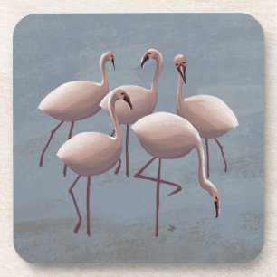 Posavasos Serengeti Pink Flamingos   Vida salvaje de los Saf