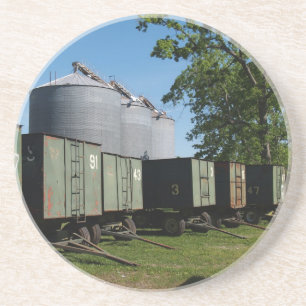 Posavasos Serie de granjas: Silos & Peanut Wagons en GA
