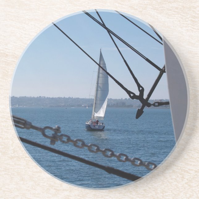 Posavasos Serie Escenaria: Navegando Por Las Cuestas (Frente)