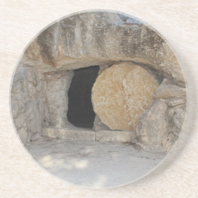 Posavasos Serie escénica: Pascua de la tumba de Jesús (Frente)