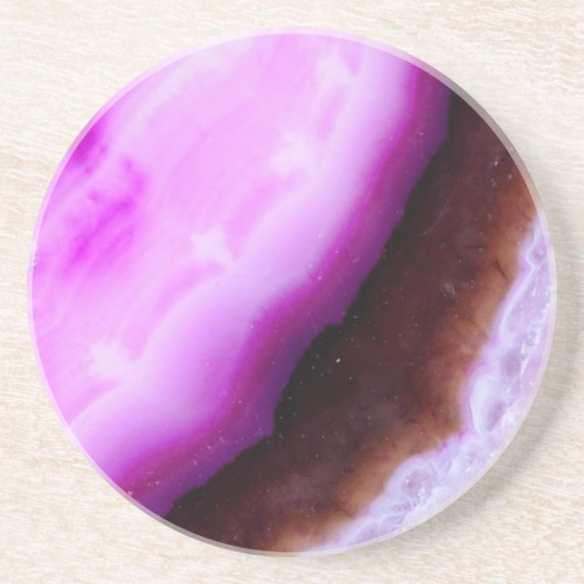 Posavasos Serie Gemstone - Agar en morado (Frente)