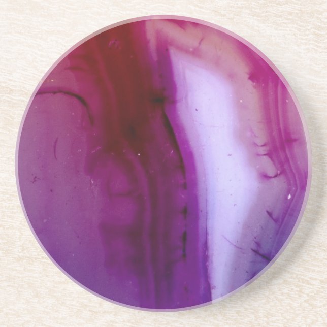 Posavasos Serie Gemstone - Agar en morado 2 (Frente)