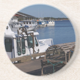 Posavasos Serie Lobster Shack: barcos pesqueros y trampas