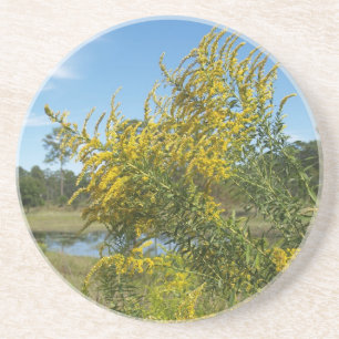 Posavasos Serie Planta/Flor — Montaña Flora Silvestre Golden