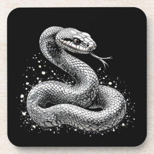 Posavasos Serpiente de plata