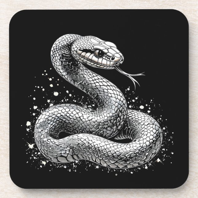Posavasos Serpiente de plata (Frente)