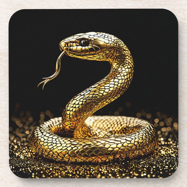 Posavasos Serpiente dorada (Frente)