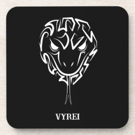 Posavasos Serpiente Tribal Negra y Blanca