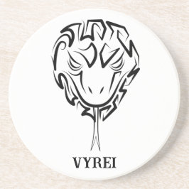 Posavasos Serpiente Tribal Negra y Blanca