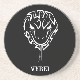 Posavasos Serpiente Tribal Negra y Blanca