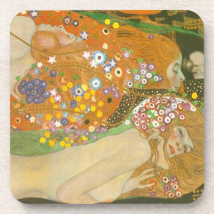 Posavasos Serpientes de agua II de Gustav Klimt, Art Nouveau