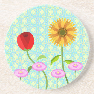 Posavasos servilletas de flores para la colección de cumplea