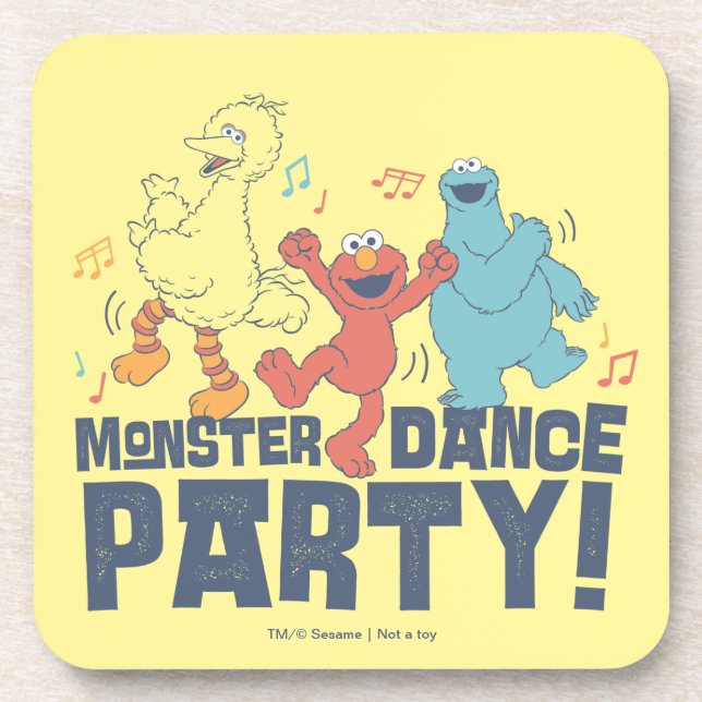 Posavasos Sesame Street | Fiesta de baile de monstruos (Frente)