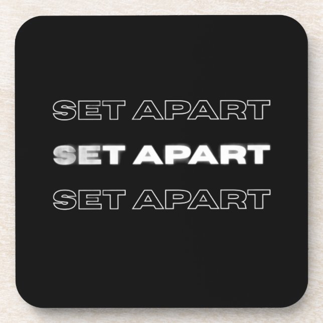 Posavasos Set Apart Coaster – Christian Home Décor (Frente)