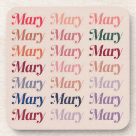 Posavasos Set de Astras Plásticas Beige Mary