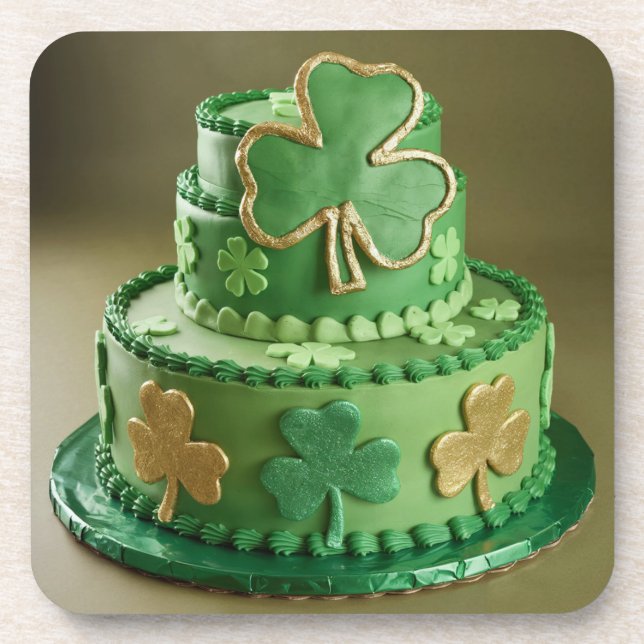 Posavasos Set de Pascua de Pasteles de San Patricio (Frente)