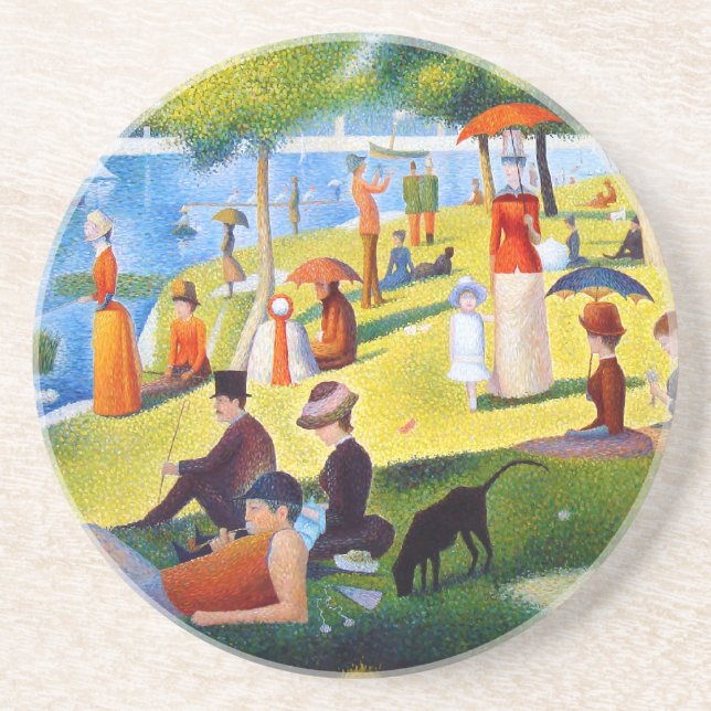 Posavasos Seurat: Un domingo en el La grande Jatte (Frente)
