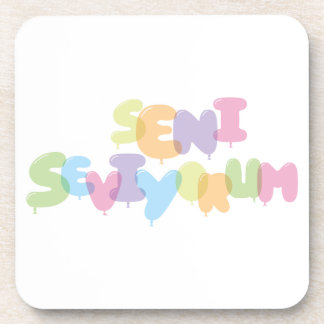 Posavasos Seviyorum de Seni - te amo en turco