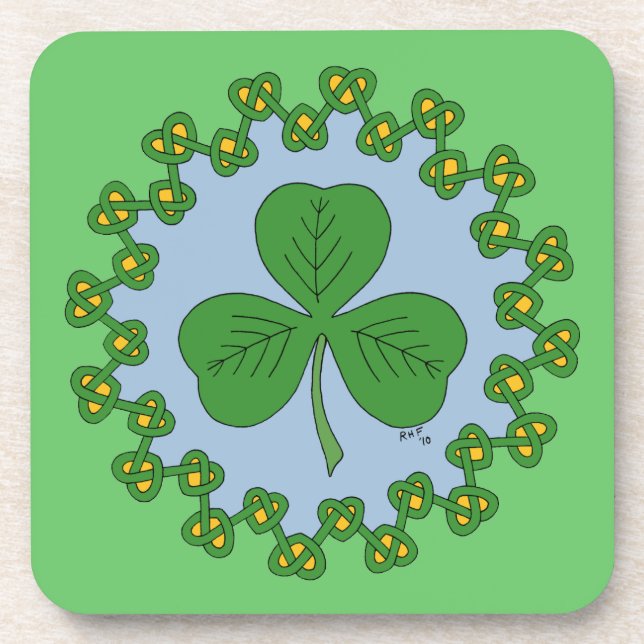 Posavasos Shamrock and Knotwork (Frente)