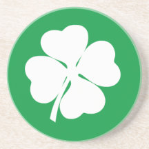 Shamrock blanco de 4 hojas