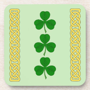 Posavasos Shamrock Trio y Bandas de Knotwork