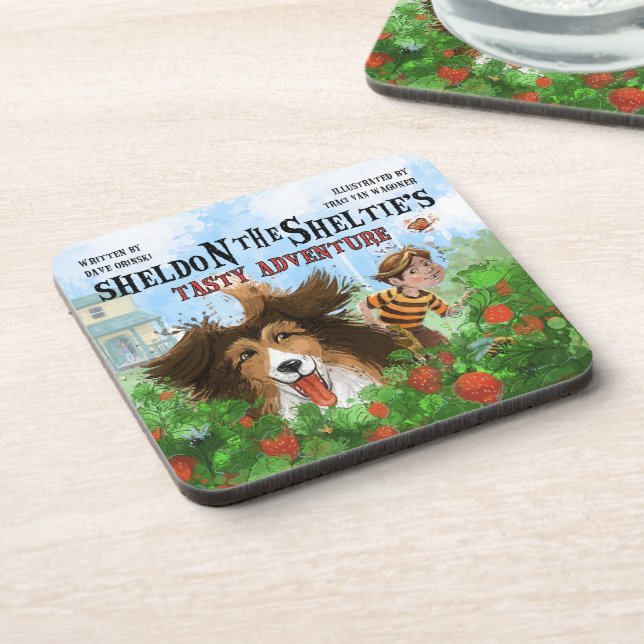 Posavasos Sheldon el Sheltie (Lado Izquierdo)