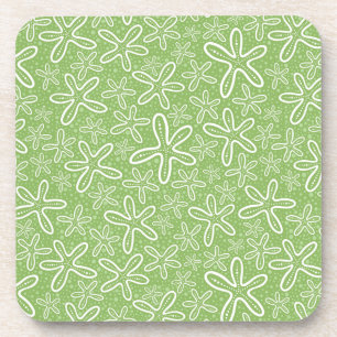 Posavasos Shell modela en fondo manchado