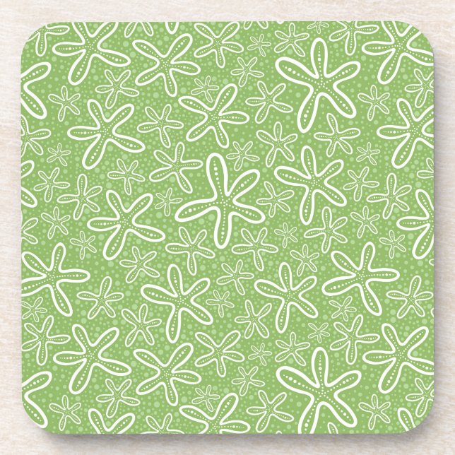 Posavasos Shell modela en fondo manchado (Frente)