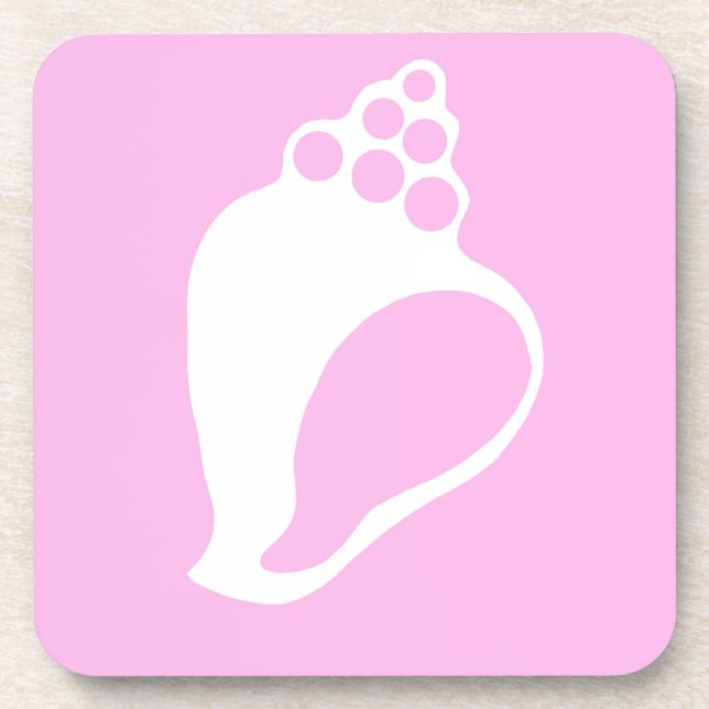 Posavasos Shell rosa (Frente)