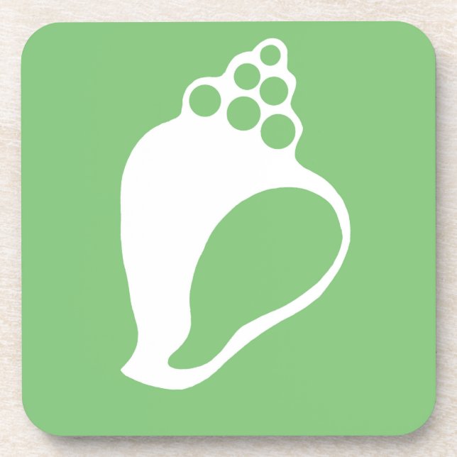 Posavasos Shell verde (Frente)